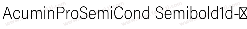 AcuminProSemiCond Semibold1d字体转换